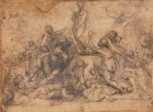 دراسة لعبادة فينوس ، 1490-1517 (فحم على ورق) بواسطة Fra 1472 1517 بارتولوميو